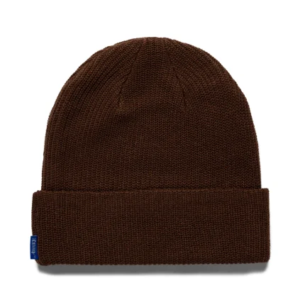 Loose Gauge Knit Beanie Brown