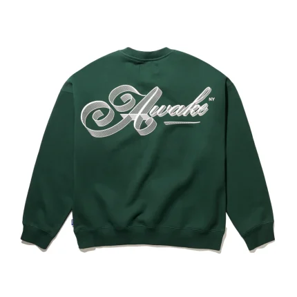 Script Crewneck Green
