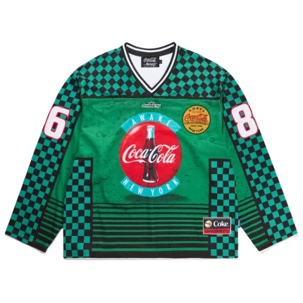 AWAKE NY x Coca-Cola "Ice Cold" Hockey Jersey Green