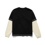 Long Sleeve Waffle Shirt Black