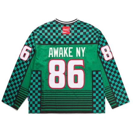 AWAKE NY x Coca-Cola "Ice Cold" Hockey Jersey Green