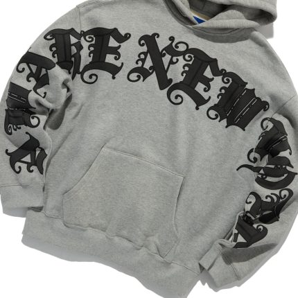 Old English Hoodie Grey
