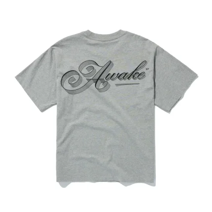 Script Tee Grey