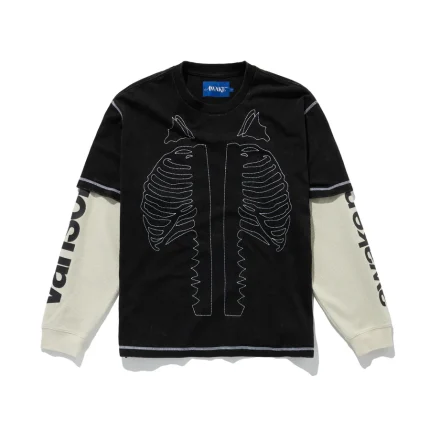 Vanson Skeleton Waffle Tee