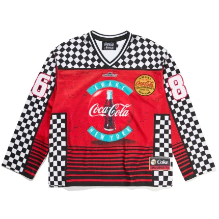 AWAKE NY x Coca-Cola "Ice Cold" Hockey Jersey Red